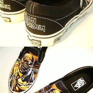 Vans x Iron Maiden "Piece Of Mind" Slip On Shoes, 
Size 3.5 Men / 5 Women, NIB,